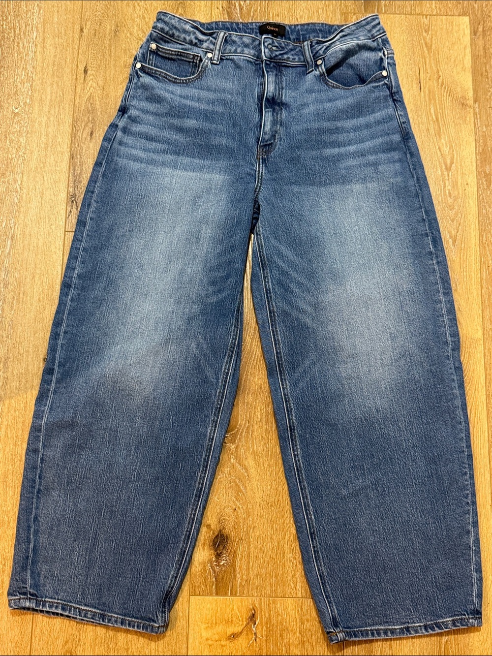 Quince high rise barrel Jean size 31
